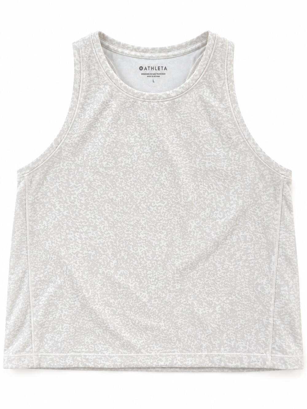 Athleta Tank Top Size L Light Gray Marled (t)